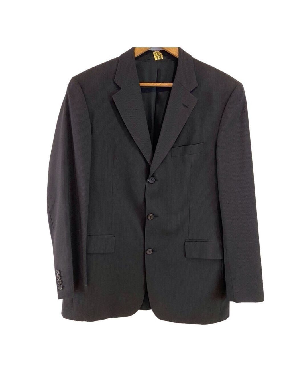 Hugo boss men black blazer Da Vinci/ Lucca virgin wool & silk made Italy size 50